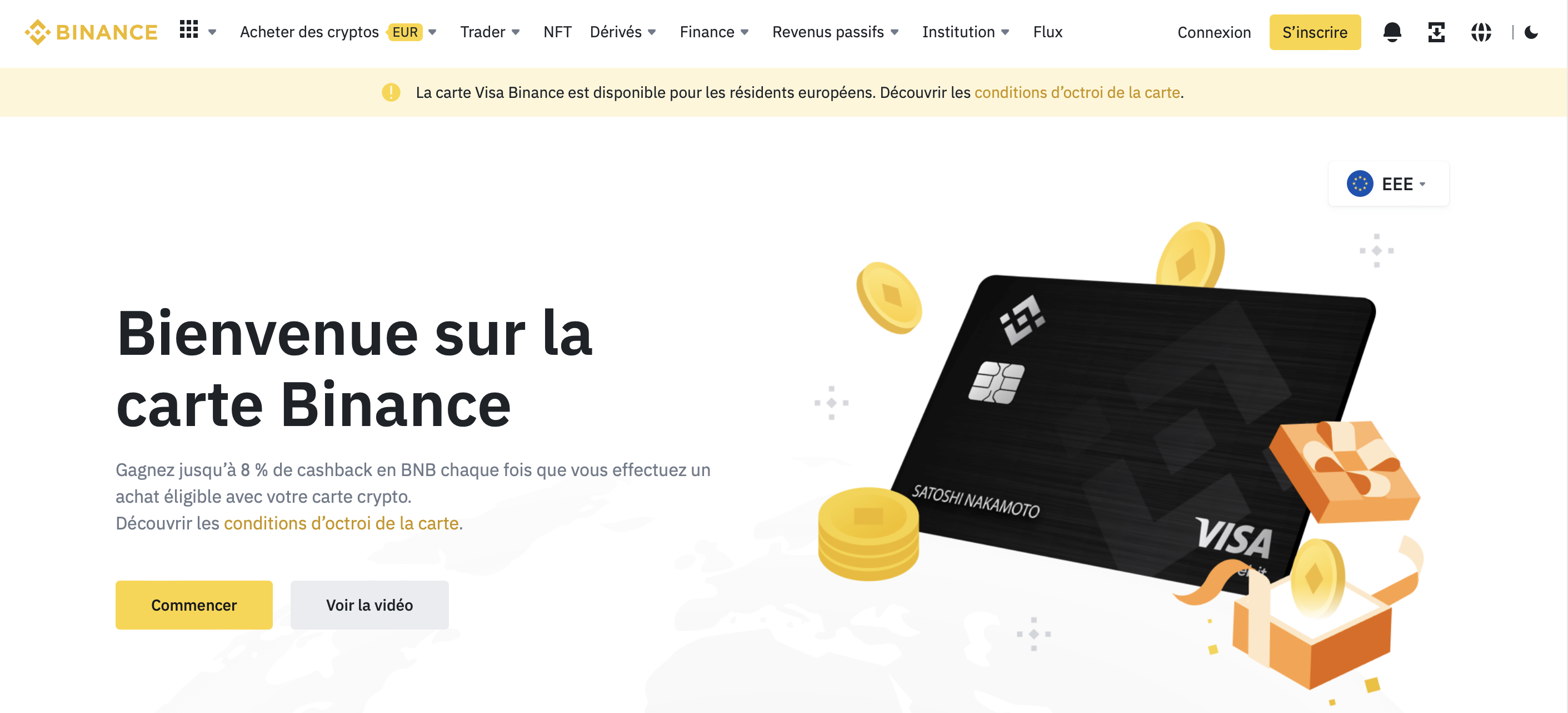 Carte crypto Binance Carte crypto Binance